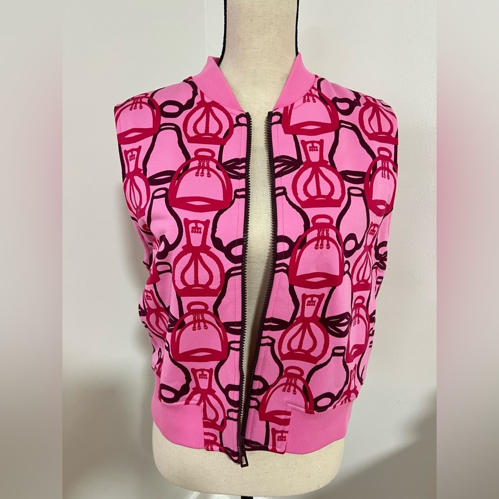 Brand New HERMES Rose Tapioca Gilet/Vest Sz 40